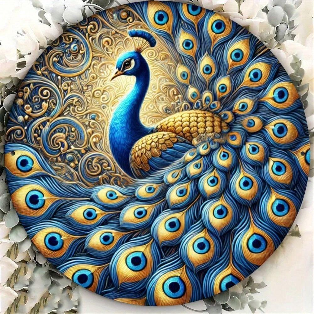 Blechmetall Wandkunst Malerei, 20x20cm Heimdekoration