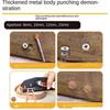12mm Circle Hole Punch Paper Punch Hand-Held Round Single Hole Punch for ID Cards PVC Card