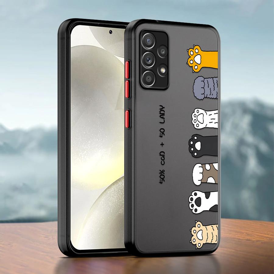 

Phone Cover Case for Samsung Galaxy A52S A72 A35 A53 A17 A52 A54 A16 A15 A56 A55 A14 A23 A73 A33 A34 A36 Cute Cartoon Cat Galaxy A15
