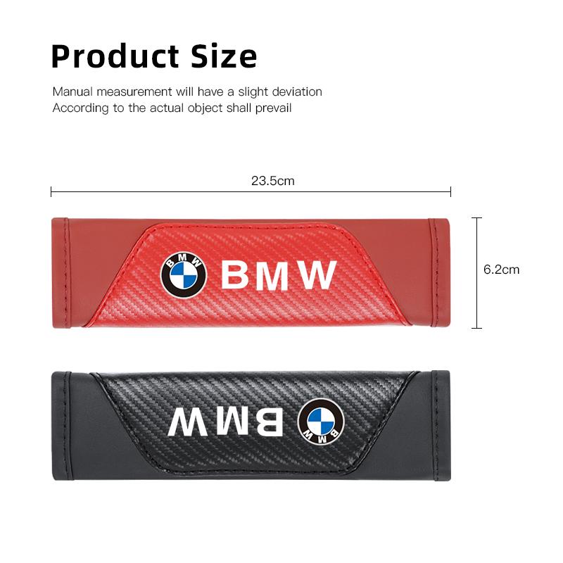 2PCS Car Safety Seat Belt Cover Adjustable Car Shoulder Pad For BMW Performance E46 E60 E90 E39 E87 E36 E92 E70 E91 X3 X5 X1 X2 FY0
