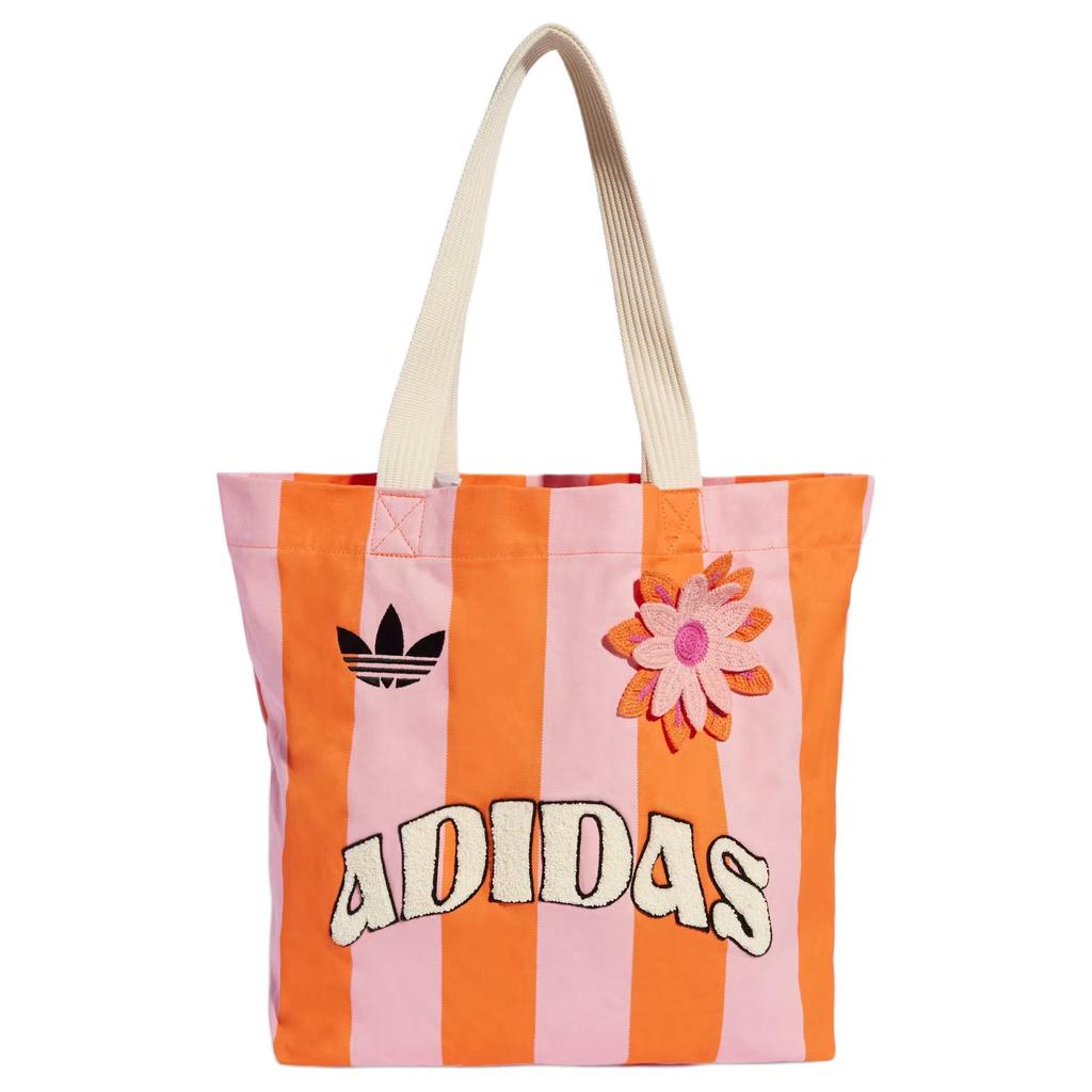 New Adidas Cotton Shoulder Bag Unisex Half Pink Spark & Half Sun Orange KB8507