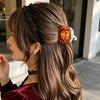Back Head Hair Claw Reinforced Shark Clip with Elastic Base Halloween Skull