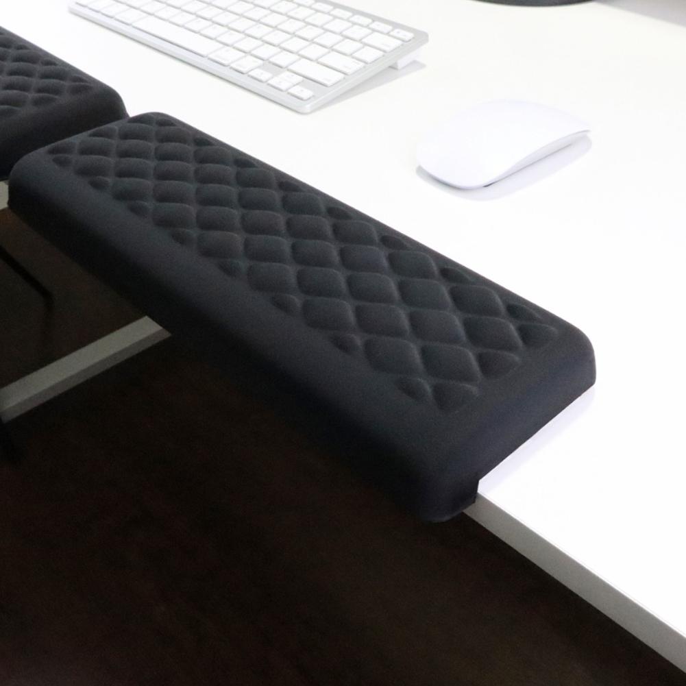 2Pcs L-Shaped Memory Foam Elbow Pillow Ergonomic Desk Edge Cushion Desk Elbow Pad Keyboard Wrist Rest Pad for Table Or Desk Edge