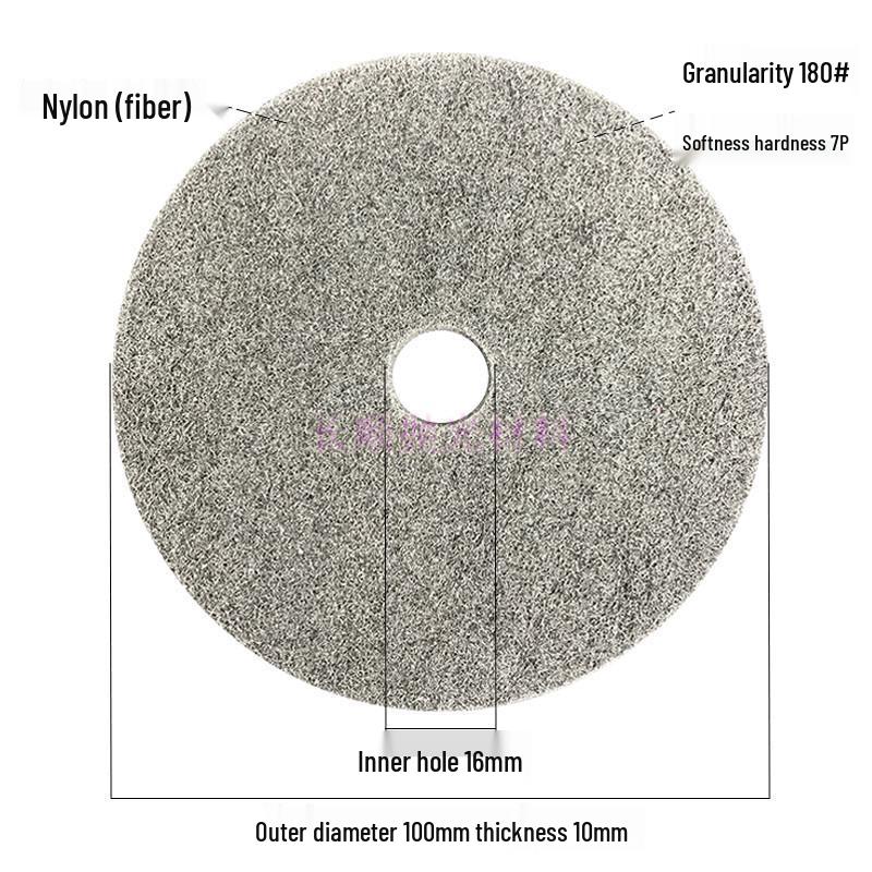 Thickened Non-Woven Nylon Polishing Wheel 100*12*16 for Angle and Hand Grinders