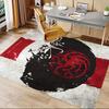1pc Fire and Blood Office Carpet Chair Mats, Home Decor Mat | Fantasy Theme Mat | Durable Mat, Dragon DecorB04