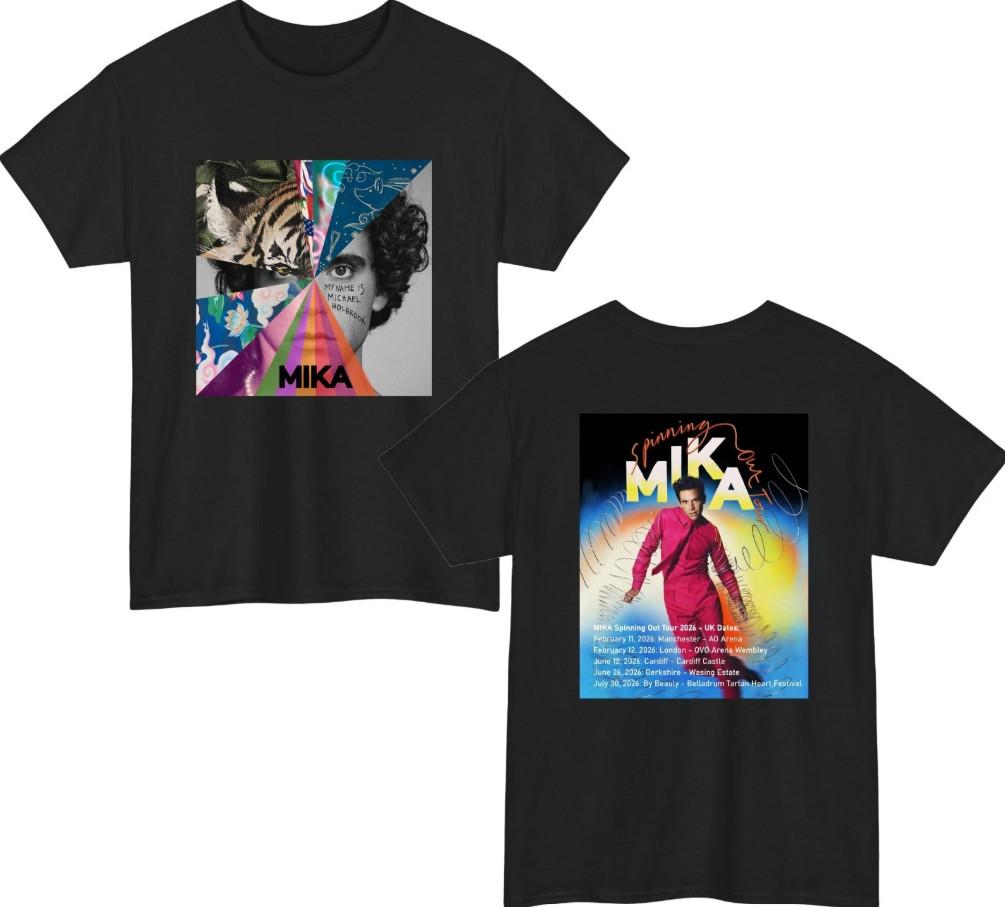Mika Music Tour 2026 Unisex T-Shirt S разноцветный