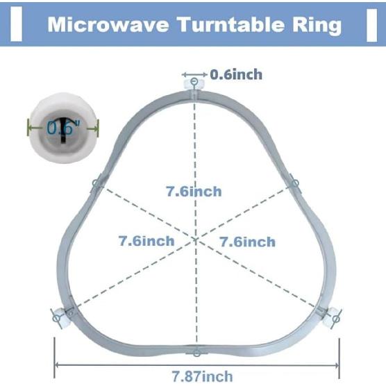 W11252182 Microwave Turntable Support Ring Replacement Part fits for Whirlpool Kenmore -Replace 4393752, W11193600, WPW10654906, W10654906 (Grey)