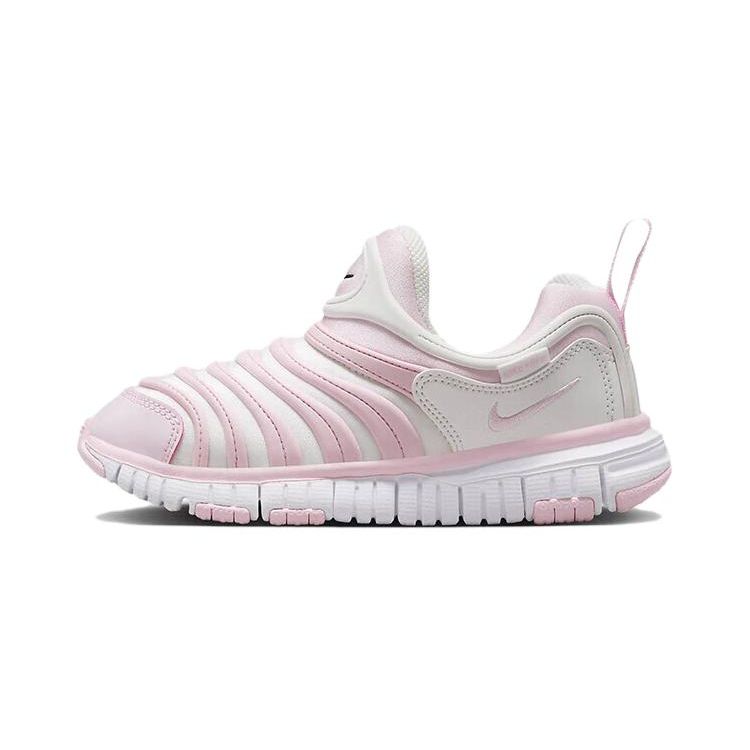 Nike Dynamo Free Simple Comfortable Shock Absorbing Breathable Low Top Kids Casual Shoes Kids Casual Shoes Pink White 343738-637