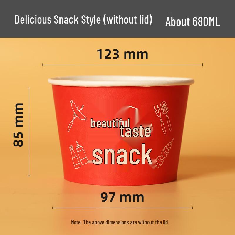 COFLYEE Disposable Snack Paper Bowls