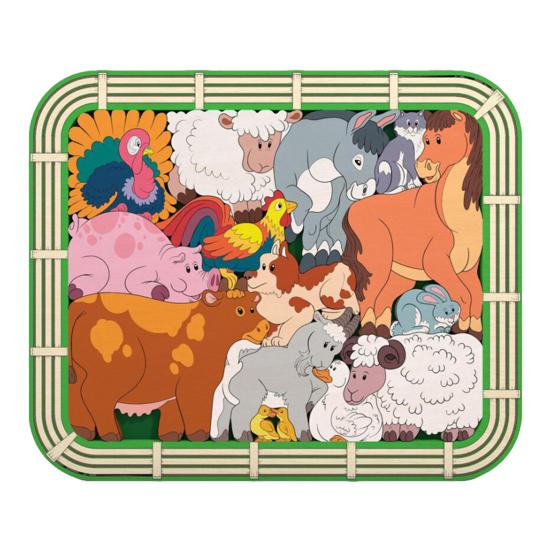 

Деревянная игра-пазл для детей Кошка/Собака/Лесные животные Деревянные пазлы Обучающая игрушка для дошкольников Мальчиков Девочек I