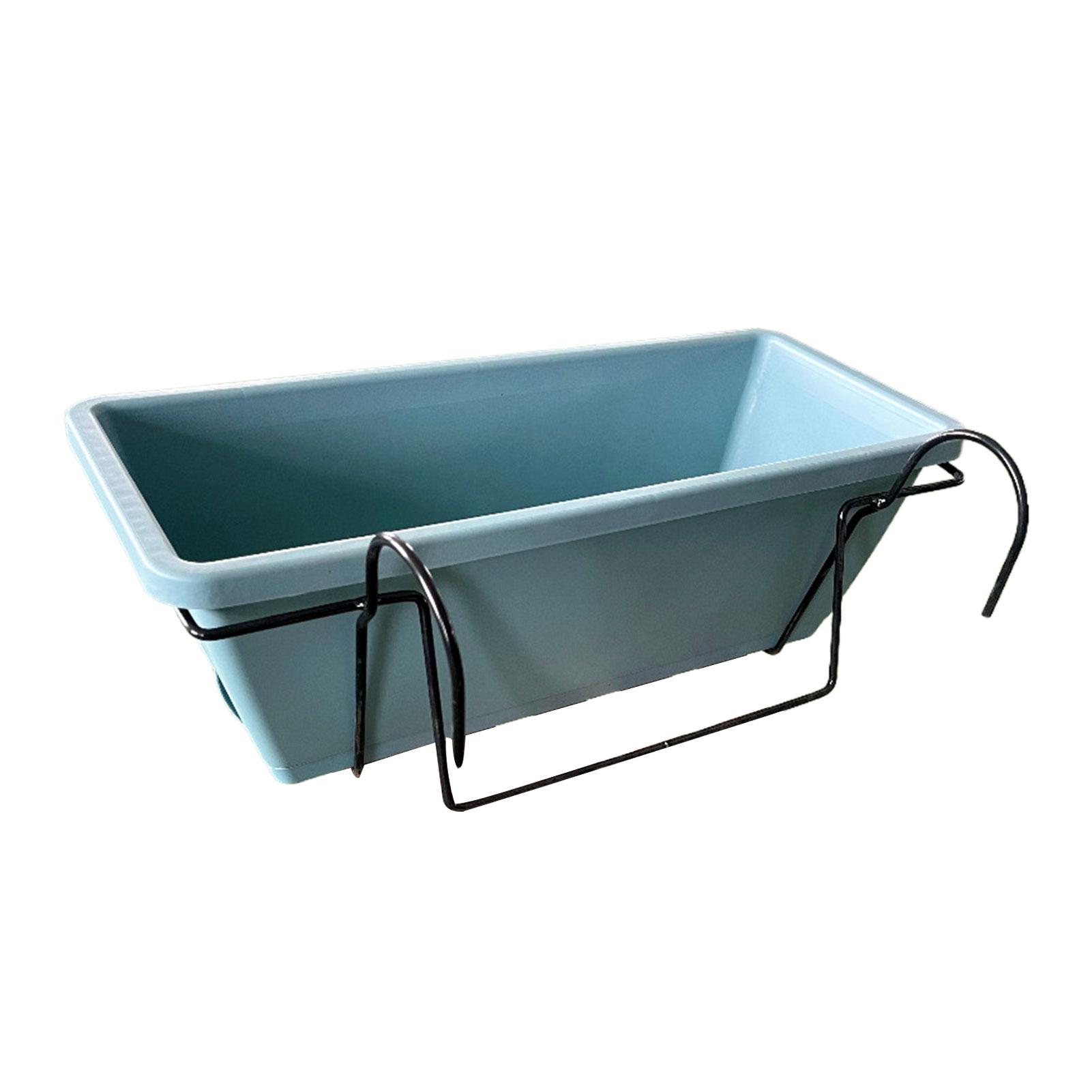 

Прямокутний кошик для квітів із АБС Міцний і міцний підвісний кашпо для садової рослини на відкритому повітрі на балконі