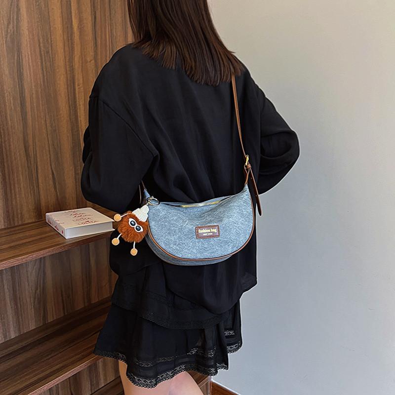 Vintage Pu Small Shoulder Bag With Zipper Closure For Street Style Fashion