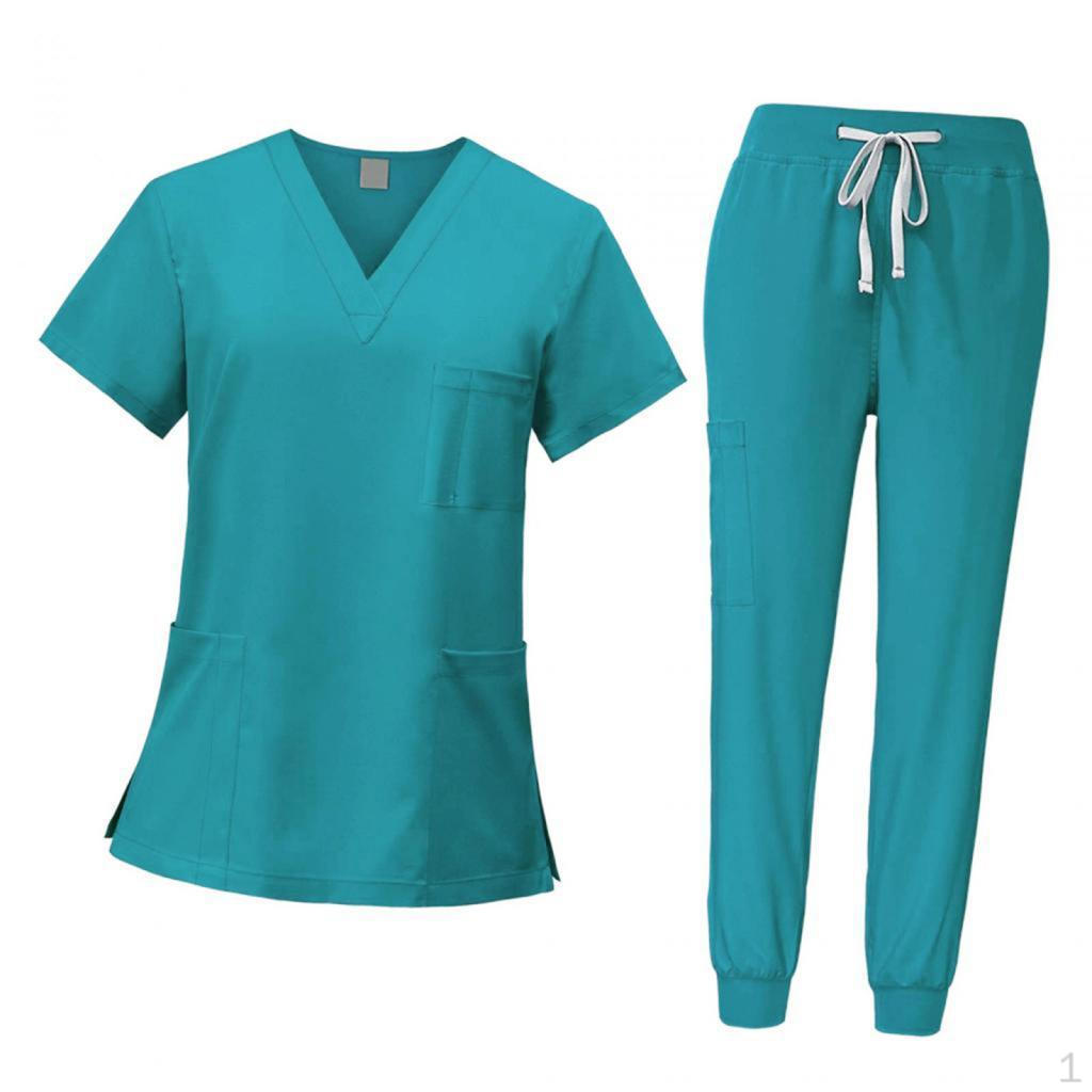 Pflege Peeling Set, Krankenschwester Arbeitskleidung, Arbeitskleidung, Oberteil und Hose für Spa Kosmetik