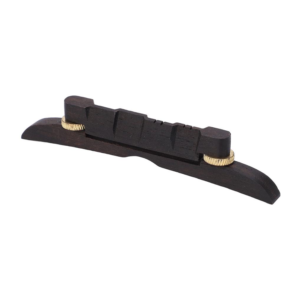 Ebony Wood Mandolin Lower Bridge Adjustable String Bridge String Instrument Accessories