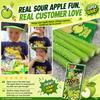 YEM Green Apple Sour Strip Gummy Candy 40g