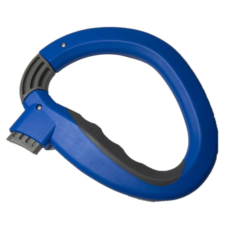 

1 шт. Самоблокирующийся держатель для пакетов для покупок одной рукой - Удобный и надежный захват для легкой переноски синий