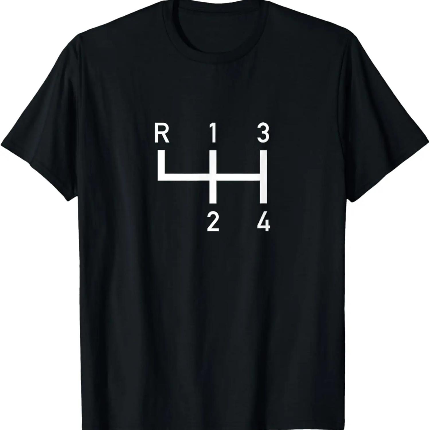 

Shift Pattern - 4 Speed Manual T-Shirt XXXXXL чорний