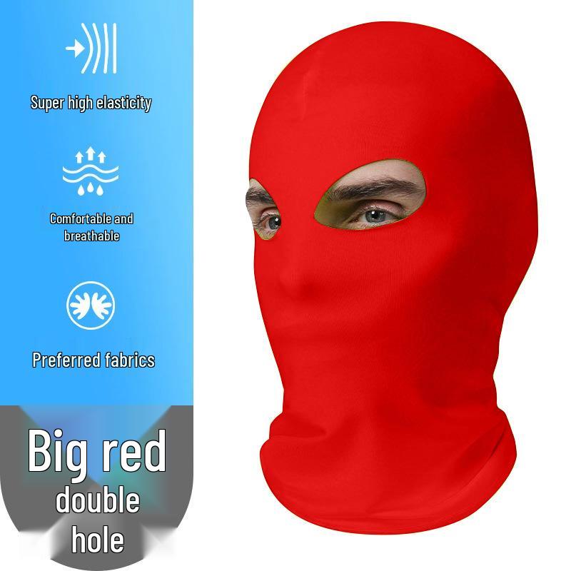 Breathable Summer Three-Hole Sunscreen Mask for Outdoor Cycling and Sun Protection