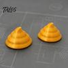 Flat Base Figurine 3D Printed Golden Poop Rotating Figurine, Luck Fortune Desk Decor, Funny Car Wealth Symbol Decoration Accessory with Turnable Base,
