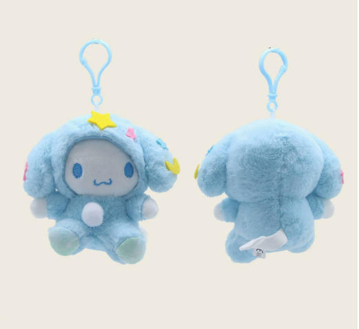 Sanrio Star Pajamas Kuromi My Melody Pom Pom Purin Pochacco Plushies Pendant Figure Toy Children'S Gift Plush Kawaii