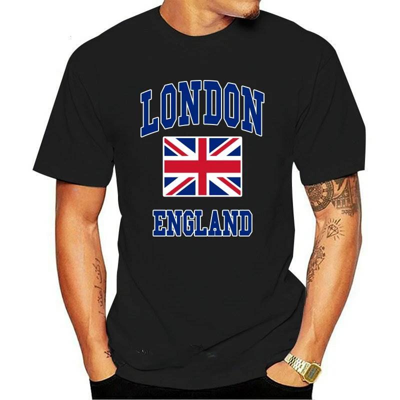 New England London Man Printed Tshirt Flag Britian Union Vintage Unisex Adult Gift Woman Top Classic Aesthetic Ropa Hombre