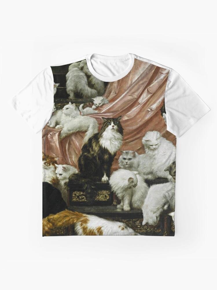 A Gathering of Cats Famous Portraits, My Wife's Lovers, Cat Paintings Graphic Unisex T-Shirt