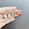 BAYQ4 3D Metal Logo TDCI Badge Car Front Grill Emblem Trunk Decal For Ford Fcous Mondeo C Max Fusion Fiesta TDCI Sticker Accessories