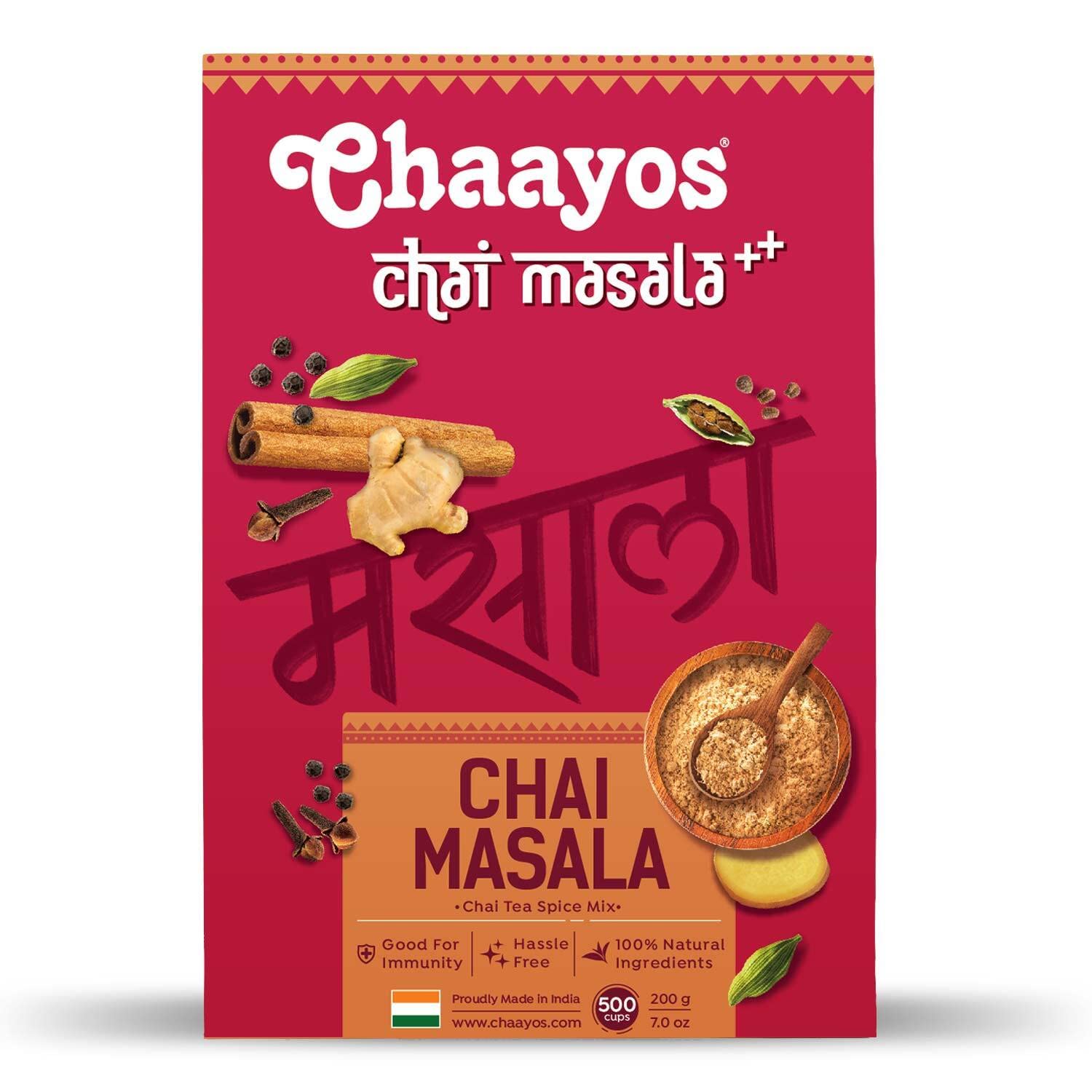 Chaayos Tea masala Powder, 100Gram, Chai Masala, Immunity Booster, 100% Natural Ingredients