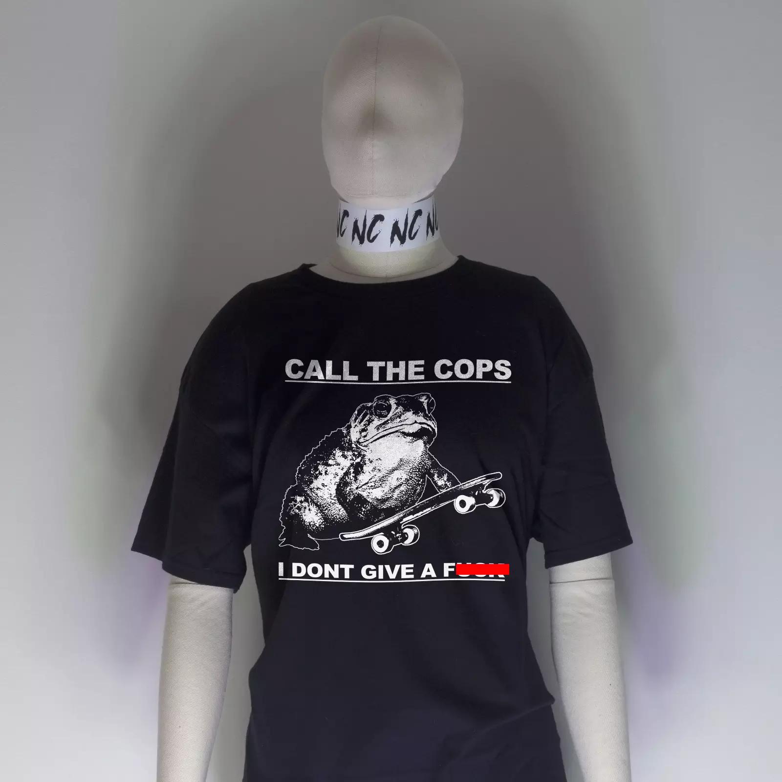 

CALL The COPS FROG Футболка | Красс Анархизм Антифа Панк Гранж Sonic Youth M