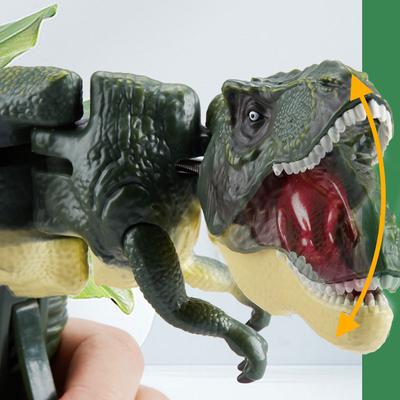 1 Stück 28cm Drück-Dinosaurier, Tyrannosaurus Rex Spielzeug, Kopfschüttelnd, Beißend, Wütender Tyrannosaurus Rex - Lustiges Spielzeug, Geschenk für Männer & Frauen