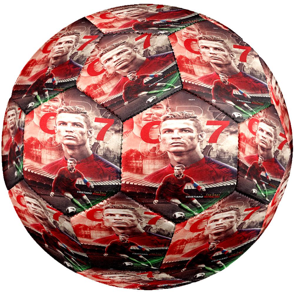 Ronaldo's Portugal's Celebration Moment Size 5 Soccer Football Machine-Stitched Indoor/Outdoor Universal Football Soccer Accessory