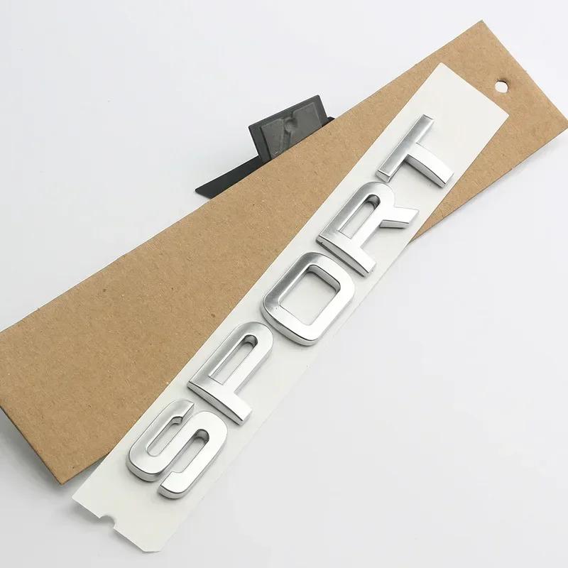 1Pc 3D ABS SPORT Letters Emblem Rear Trunk Badge Sticker for Rover Discovery Evoque L494 L320 Car Styling Accessories