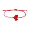 2Pcs Valentine'S Day Heart Shaped Bracelet For Women Men Handwoven Couple Best Friend Red Rope Romantic Love Bracelet Gifts