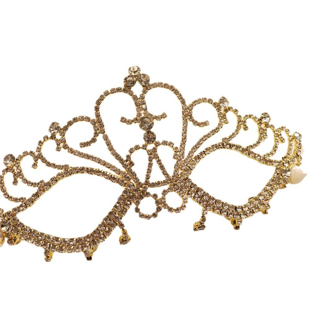 European And American Masquerade Female Masquerade Sexy Rhinestone Princess Adult Festival Party Performance Party Half Face Mask