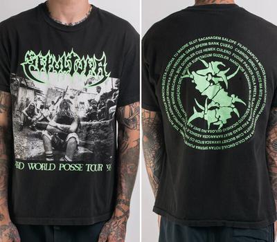 1993 Sepultura Third World Posse Tour Tričko retro styl velikost S5XL Unisex Tričko