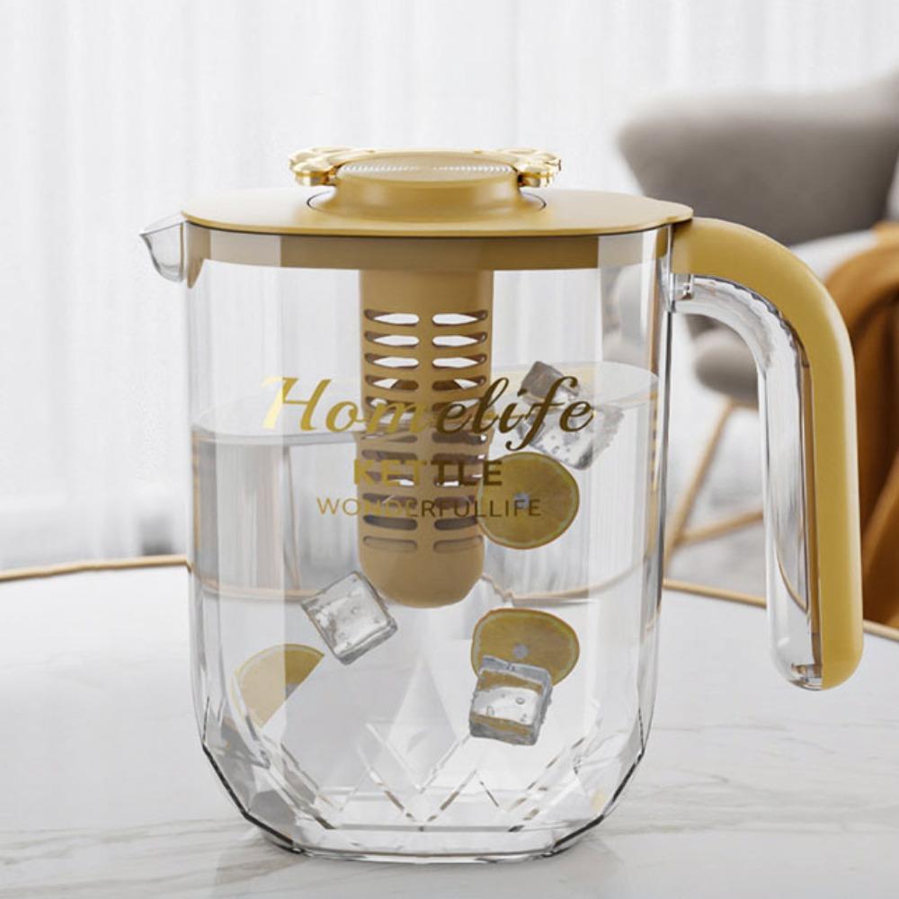 

Термостойкий кувшин для воды Прозрачная бутылка для воды Бытовой холодный чайник Сок Brown Kettle