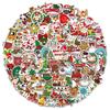 100 Einzigartige Weihnachts-Cartoon-Graffiti-Sticker für Notizbücher, Koffer und Roller