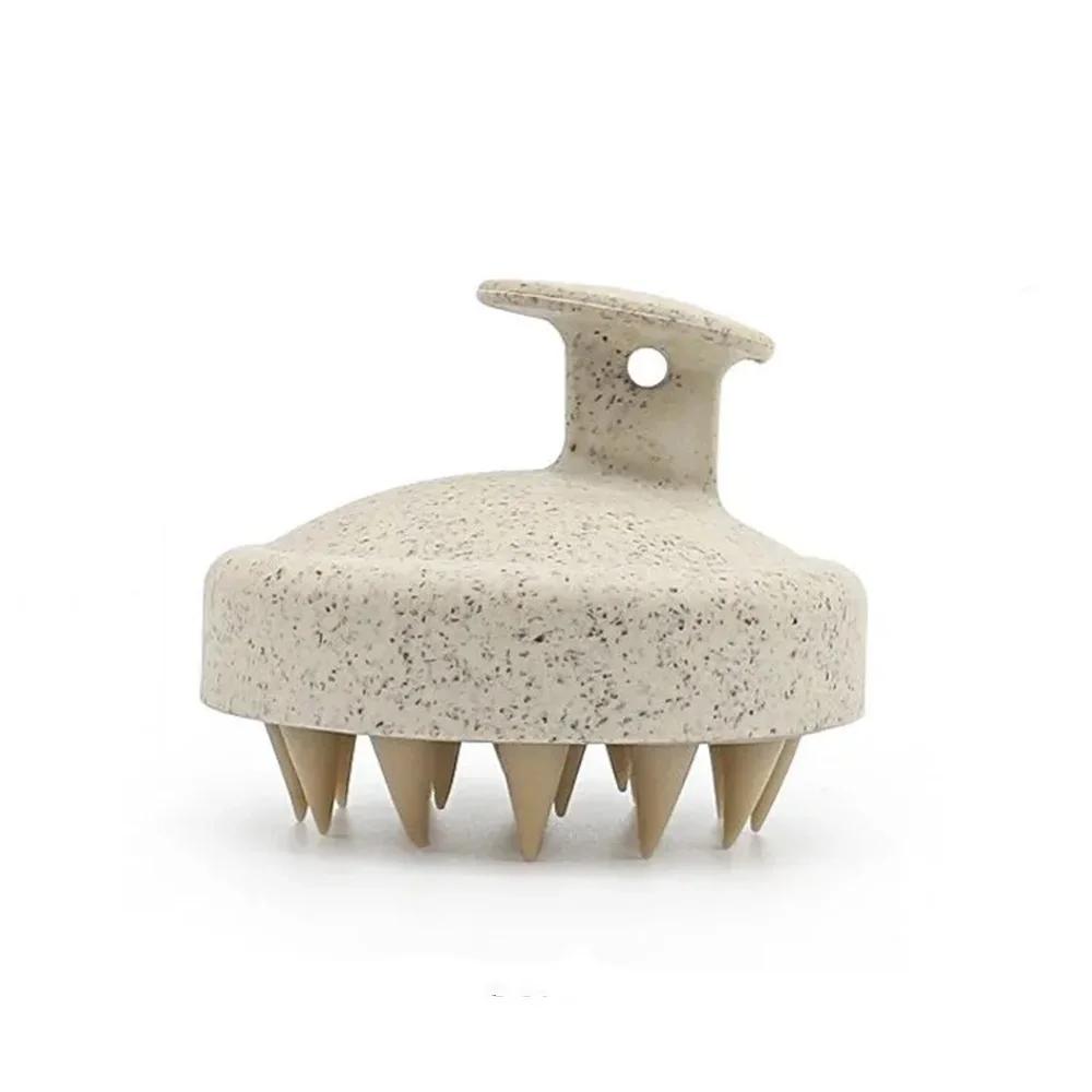 

1шт Силіконова щітка для шампуню Щітка для масажу тіла Щітка для ванни Щітка для душу Салон Перукарський інструмент Гребінець для масажу шкіри голови Гребінець для миття волосся білий