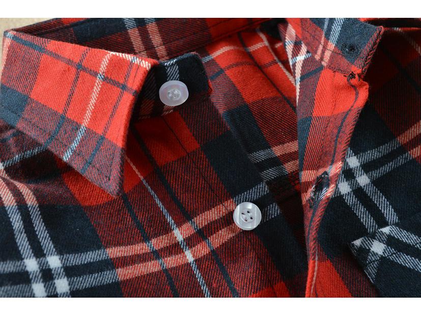 Spring 2025 Boys' Long Sleeve Plaid Korean Style Casual Shirt for Inner and Outer Wear