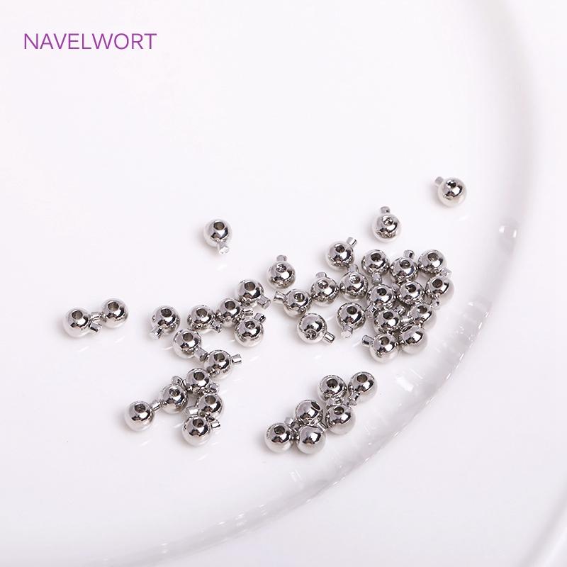 Wholesale 10pcs/20pcs Crimp & End Beads DIY Jewelry Accessories 14k/18K Gold Plating Beading Cord Stopper End Beads Fastener