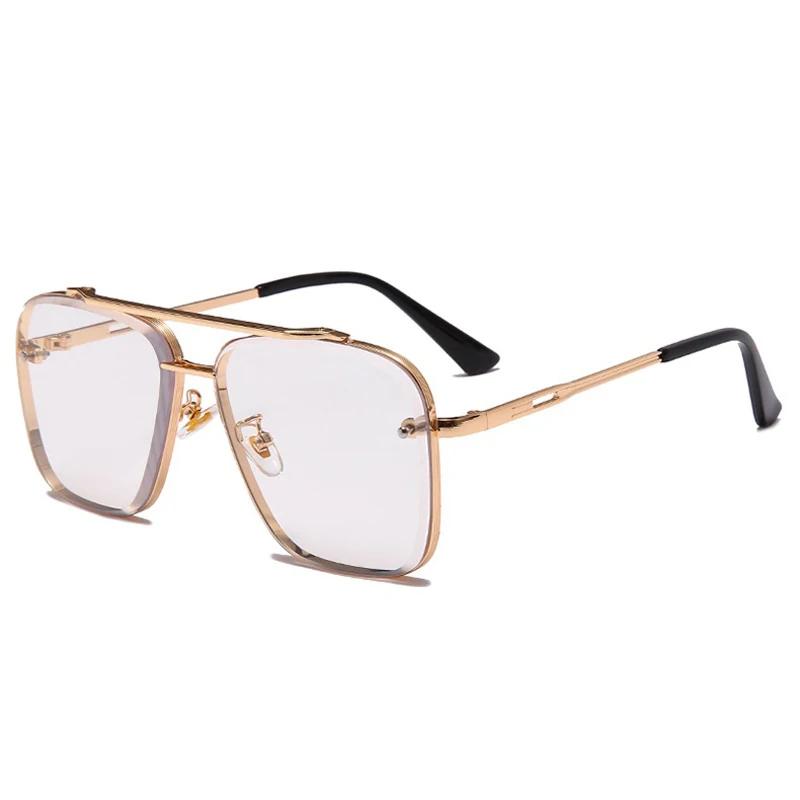 New Gradient Square Vintage Sunglasses For Men Women Luxury Sun Glasses Fashion Male Driving Fishing Eyewear UV400 Óculos De Sol