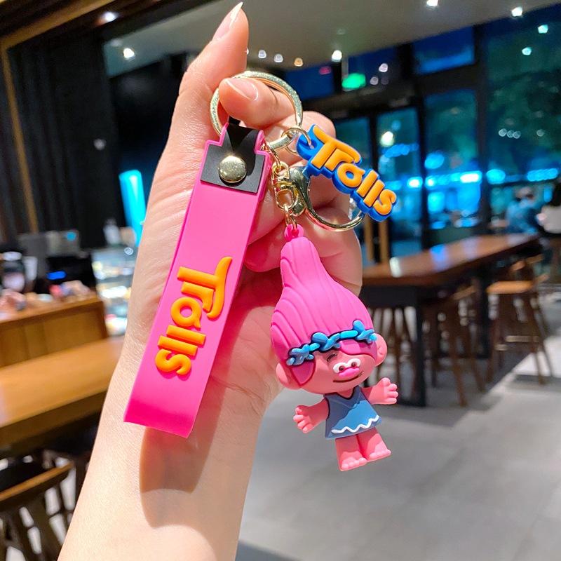 Creative Cartoon Rainbow Horse Unicorn Keychain Female Cute Ins Key Chain Student Schoolbag Pendant Small Gift