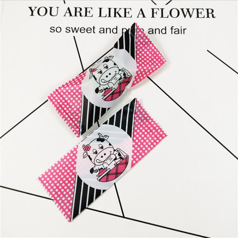 200Pcs Cartoon Animal Printed Handmade DIY Nougat Plastic Food Packing Candy Wrapping New Year Party Gift Bakery Bags