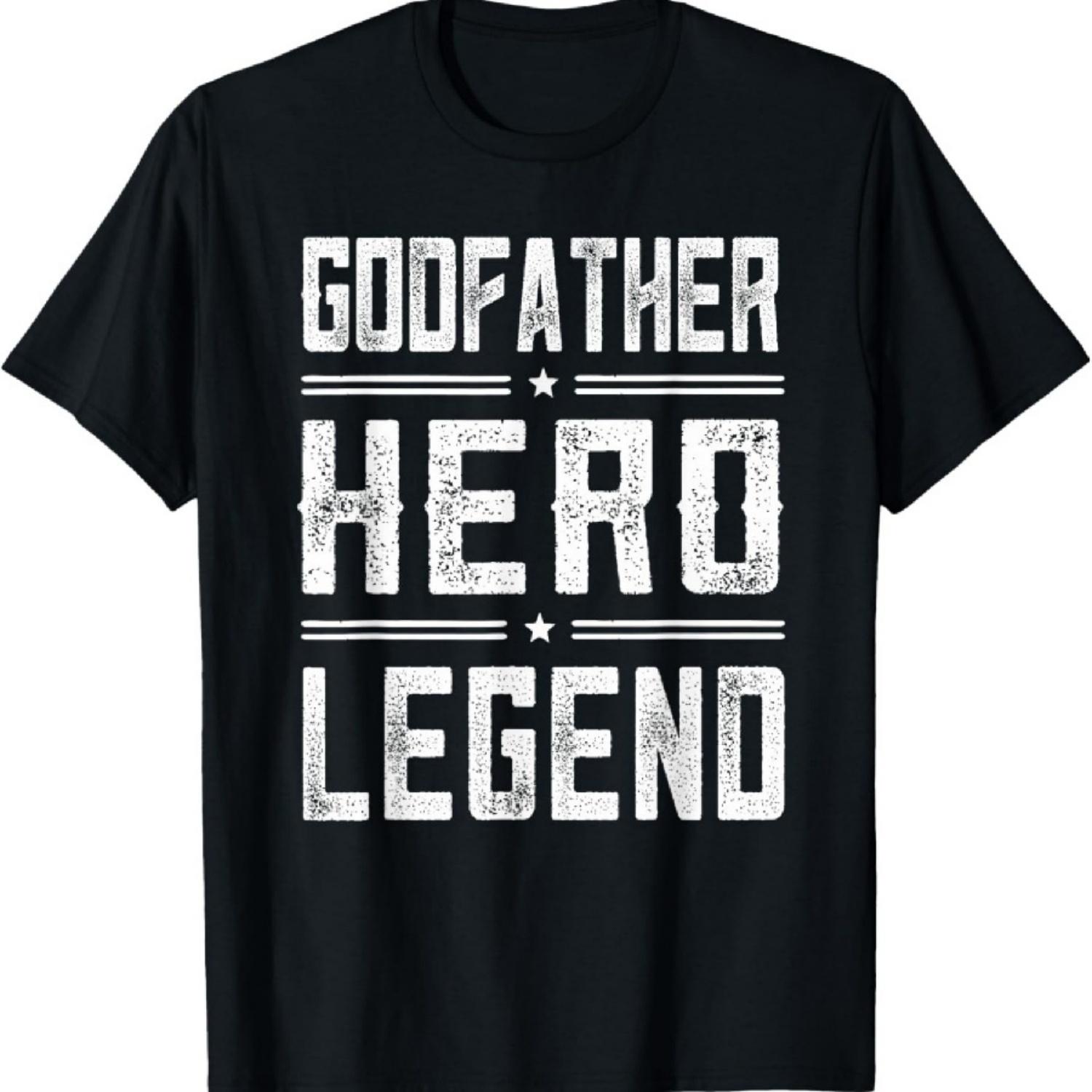 Крестный отец Герой Легенда - Винтажная Футболка Крестный отец с эффектом потертости XXXXXL чёрный
