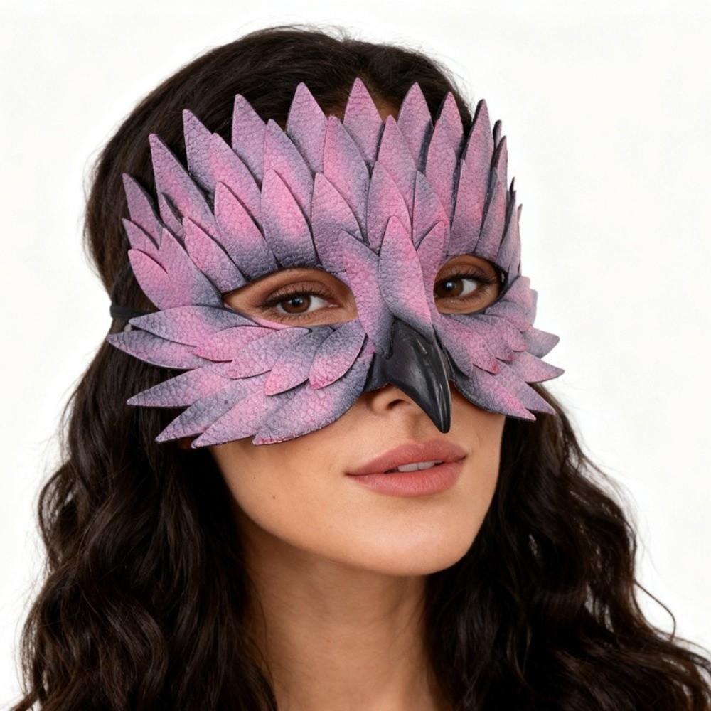 Owl Shape Costume Party Mask Colorful Feather Mask Creative Party Mask  Costume Party