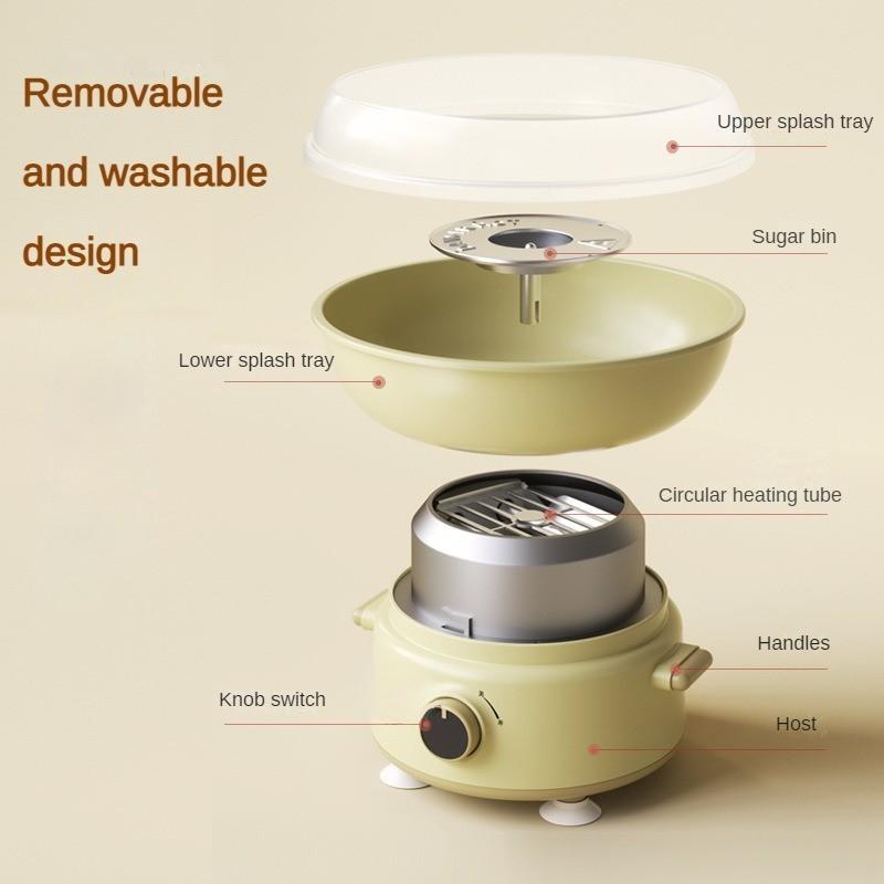 400W Household Electric Cotton Candy Maker Fully Automatic Cotton Candy Making Machine Mini Dessert Making Equipment 260 * 260 * 210mm