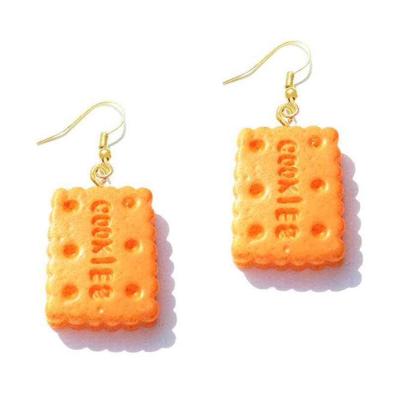 Earring For Women Resin Drop Custom Made Handmade Cute Girls Sweet Gift Cookies Macaron Cake Food Donuts
