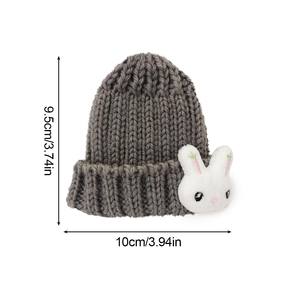 Doll Woolen Hat for Dollhouse Miniature for 15cm Labubu Color Match Hat Kawaii Cute Doll Accessories Kids Girls Toys