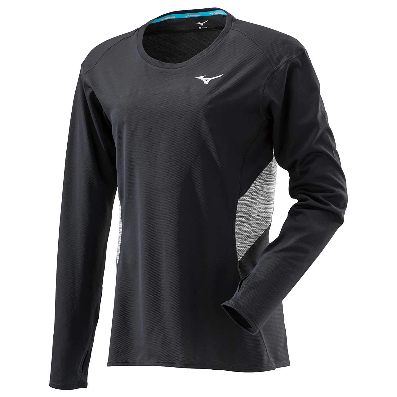 

Mizuno J2MA8700 Long Sleeve Running Size S to Japanese size Women s T-Shirt, Black, (equivalent S) чёрный