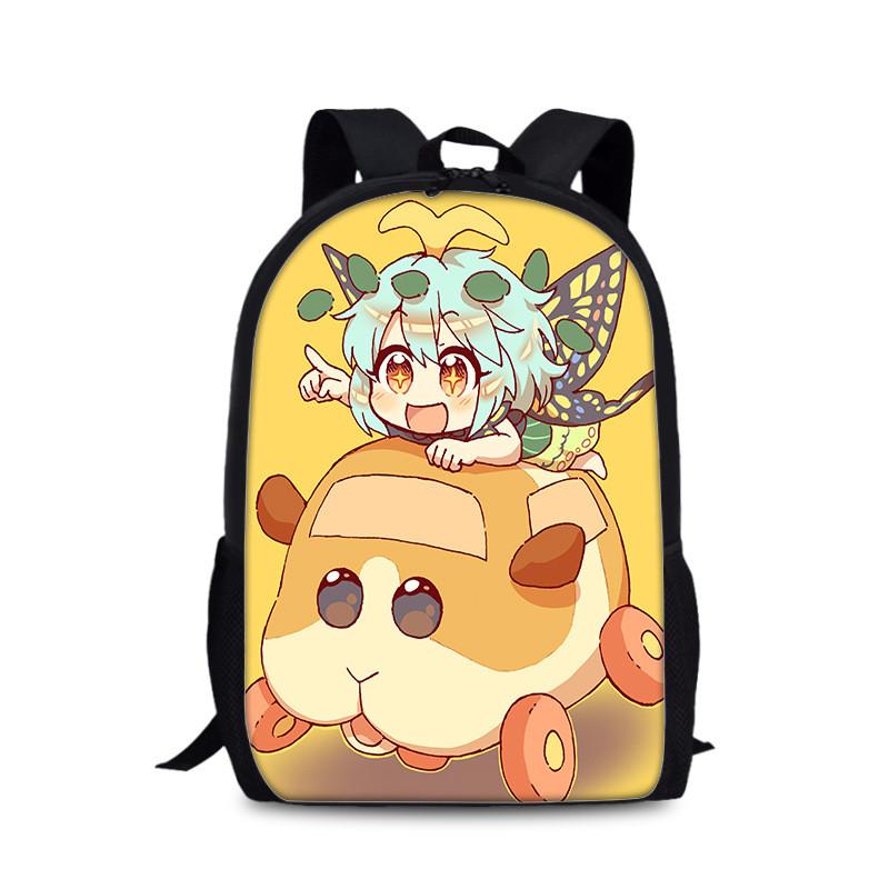 Tangalang Pui Pui Hamster Backpack For Kids With Nylon Material And Spacious Design